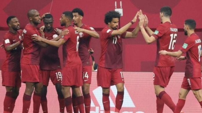 Les joueurs de la sélection du Qatar