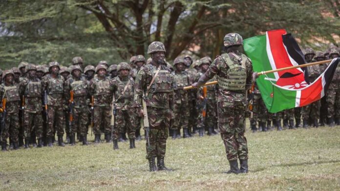 Des soldats kényans