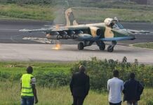 L'avion militaire congolais visé par un tir