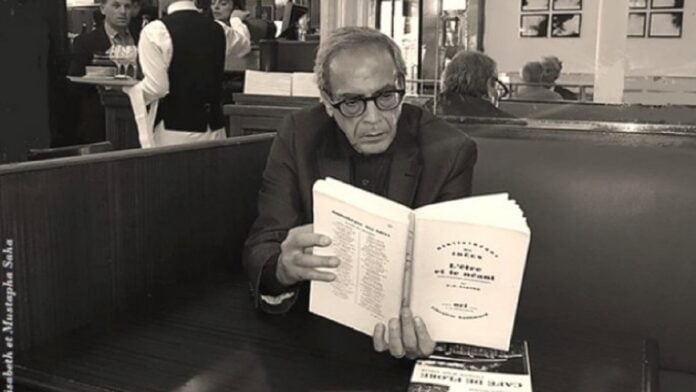 Mustapha Saha au Café de Flore.