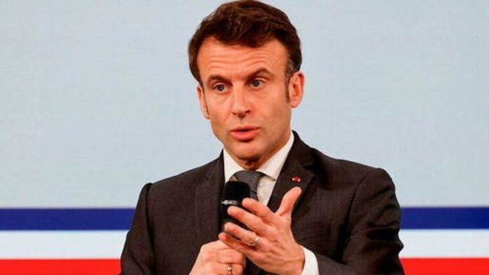 Le Président français, Emmanuel Macron