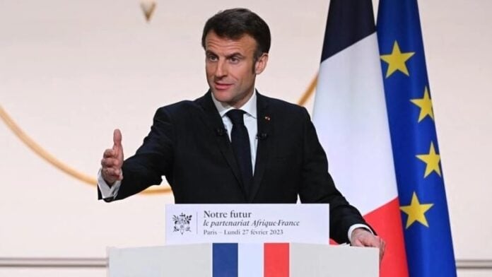 Le chef de l'Etat français, Emmanuel Macron