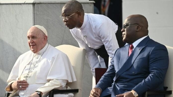 Le pape François et le Président Félix Tshisekedi