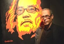 TAYEB SADDIKI. PAR MUSTAPHA SAHA. PEINTURE SUR TOILE.