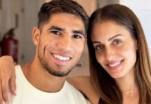 Achraf Hakimi et Hiba Abouk