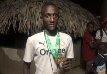 Pape Souleymane Basse, défenseur du Sénégal (U20)