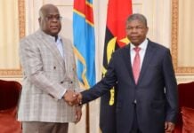 Félix Tshisekedi et Joao Lourenço