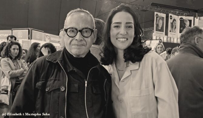 Festival du livre de Paris 2023. Mustapha Saha et Nesrine Slaoui . NB 03