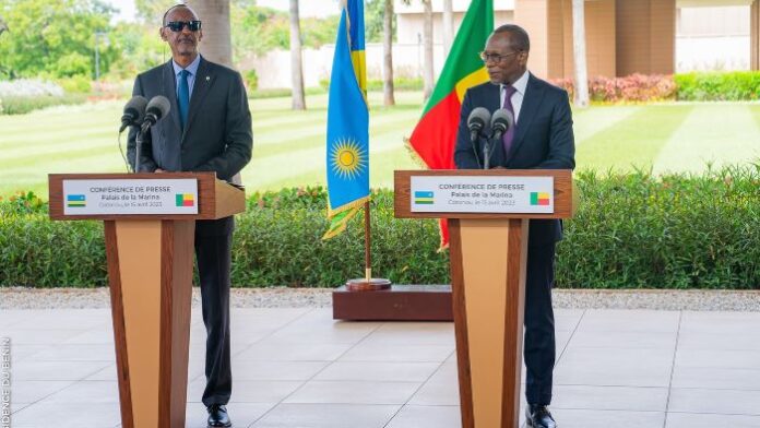 Paul Kagame et Patrice Talon