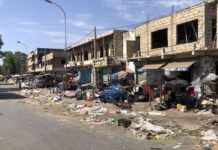 Ordures au marché central
