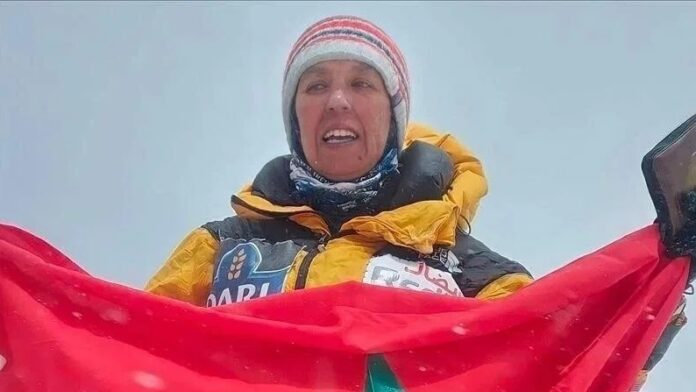 Bouchra Baibanou, alpiniste marocaine de 53 ans