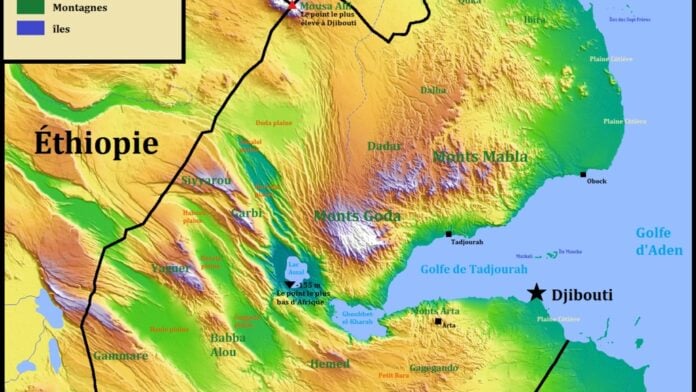 Carte de Djibouti