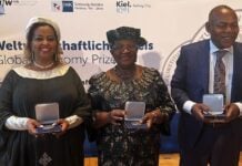 Lauréat du prix de l’économie mondiale, le Béninois Léonard Wantchékon a reçu sa distinction Les lauréats de Kiel en Allemagne