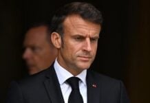 Le Président français, Emmanuel Macron