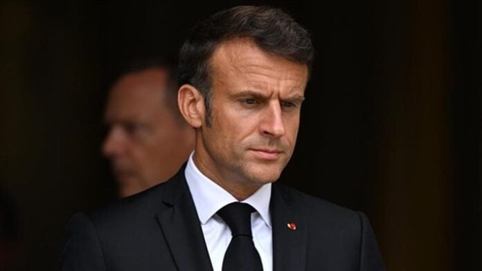 Le Président français, Emmanuel Macron