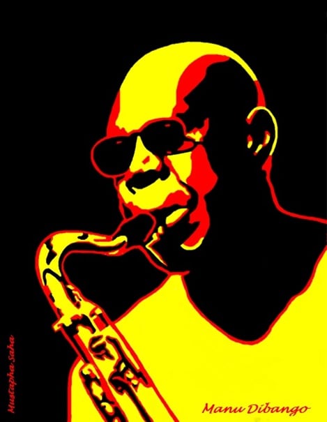 Manu Dibango par Mustapha Saha