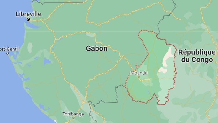 carte du Gabon et du haut Ogooué