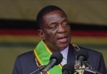 Le Président du Zimbabwe, Emmerson Mnangagwa