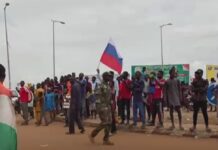 Manifestations à Niamey, vendredi 12 août 2023