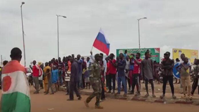 Manifestations à Niamey, vendredi 12 août 2023