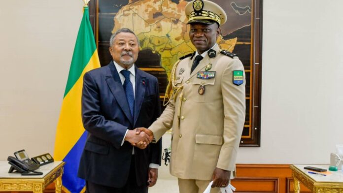 Jean Ping et Brice Oligui Nguema