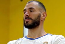 Karim Benzema en 2021 sous le maillot du Real Madrid
