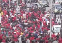 Manifestation à Accra, ce mardi