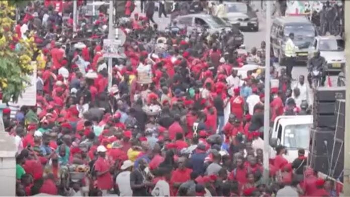 Manifestation à Accra, ce mardi
