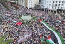 Les Marocains dans les rues de Rabat pour dénoncer le «massacre» de Gaza Marche de solidarité avec la Palestine