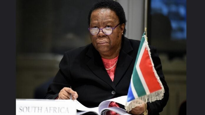 La ministre Naledi Pandor