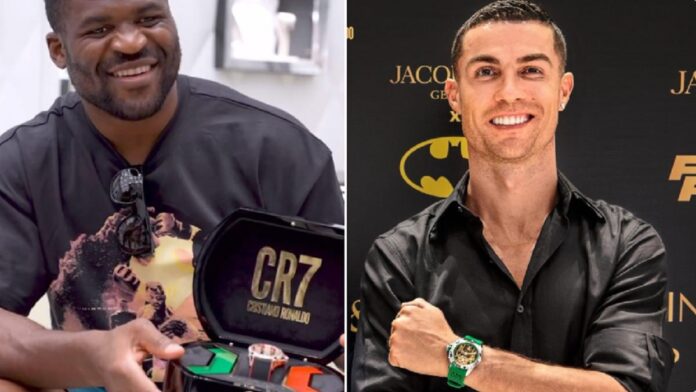 Françis Ngannou et Cristiano Ronaldo