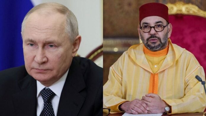 Le Président Vladimir Poutine et le roi Mohammed VI