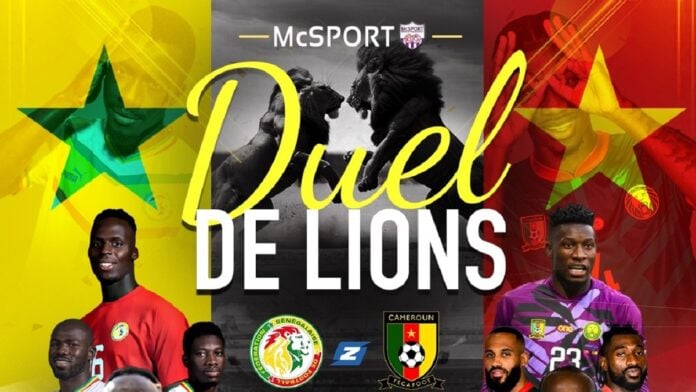 senegal cameroun affiche lens