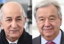 Algérie : ce que l’on sait de l’entretien entre Tebboune et Guterres Abdelmadjid Tebboune et Antonio Guterres