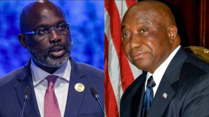 George Weah et Joseph Boakai