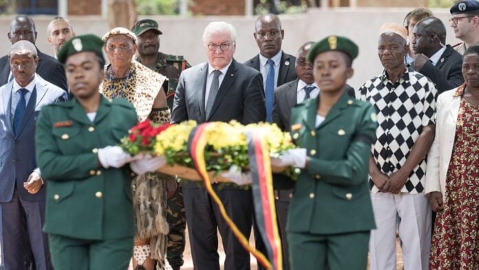 Le Président allemand, Frank-Walter Steinmeier, en Tanzanie