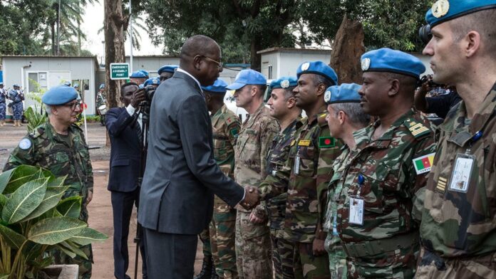 Les soldats de la MINUSCA