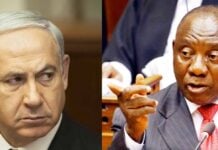 Benjamin Netanyahu et Cyril Ramaphosa