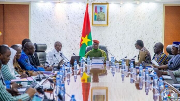 Conseil des ministres au Burkina Faso