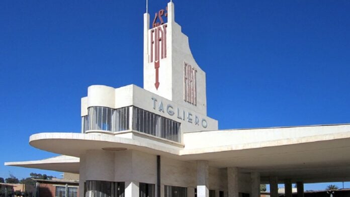The futuristic Fiat Tagliero Building (1938) in Asmara, Eritrea, was built to resemble an aircraft.