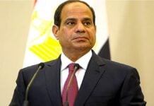 Le Président d’Égypte, Abdel Fattah al-Sissi