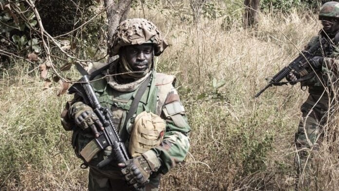 Des soldats sénégalais