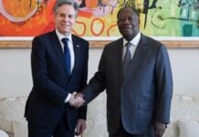 Anthony Blinken et Alassane Ouattara