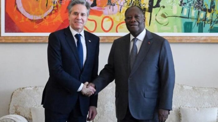 Anthony Blinken et Alassane Ouattara