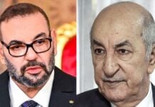 Mohammed VI et Abdelmadjid Tebboune