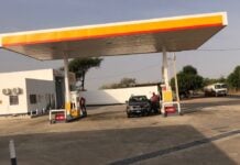 Une station-service