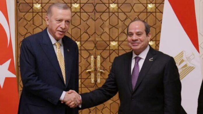 Recep Tayyip Erdogan et Abdel Fattah al-Sissi