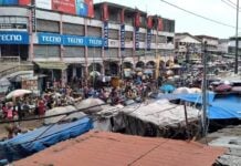 Le grand marché de Madina à Conakry (illustration)