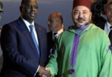 Le Président du Sénégal, Macky Sall, et le roi du Maroc, Mohammed VI