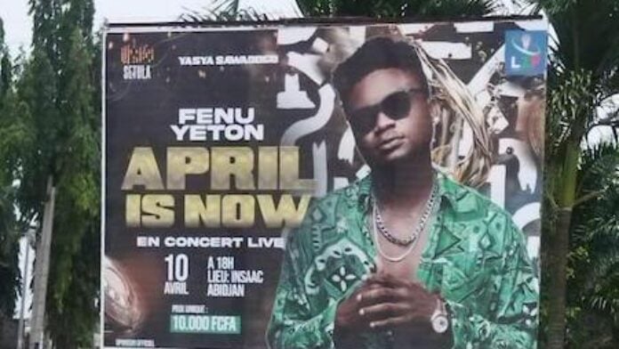 Affiche de Fenu Yeton à Abidjan